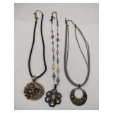 Lia Sophia-Seed bead necklace, braided rope