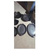 Arabia pottery serving set , 3 platters and 3