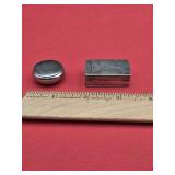 2 Sterling Pill boxes 23 grams 1 unmarked
