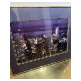 ï¿½ dark blue moon over Chicagoï¿½ friend print 24ï¿½ x