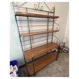 multi-tier metal and wood baker