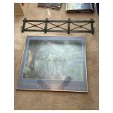 36ï¿½ x 8ï¿½ metal wall, coat rack and courtyard