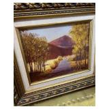 Elegantly framed original oil, painting of