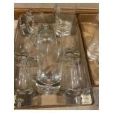 8 Krosno Direction Bubble Beer Mugs from Poland