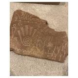 Recreation of decorative sandstone slab featuring