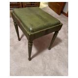 wooden vanity or sewing storage stool