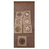 7 miniature coin sets inflation novelty tokens