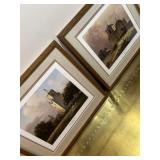 2 framed art prints titled "Mission Espiritu