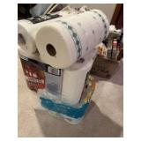 Paper towels, and toilet paper