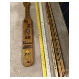Theta Chi  1981 wooden fraternity paddle and