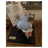 Norman Rockwell "Triple Self-Portrait" porcelain