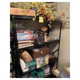Entire contents of shelf, including metal shelf