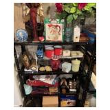 All contents of shelf, including steel shelf