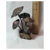Copper on Wood Sculpture 6 x 5"