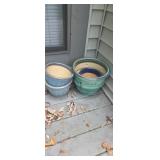 Pottery planter pots