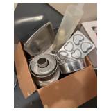 Variety of baking items and kitchen utensils