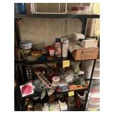 All contents on steel shelf, including shelf