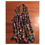 Multi Strand Multi Stone 16" necklace