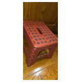 Small Red folding step stool