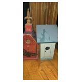 2, decorative wooden bird houses