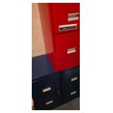 3  2 drawer file cabinets  keys included