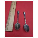 2 Sterling Spoons 26 grams
