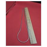 24" Silver Necklace marked Italy  925  43 grams