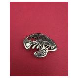 E H Bronze Brooch