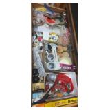 Cork stoppers, chip clips. Cookie cutter and