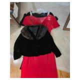 2 Dresses and Velvet Jacket