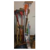 Mops , broom , swifter and flag pole