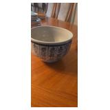 Oriental style decorative footed bowl