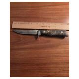 Camillus 8 1/2" BONE handle hunting knife