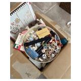 Box full of sewing items