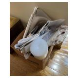 Bubble wrap and packing paper