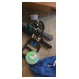 Weights. Elastic bands and therapy puddy