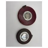 Two measuring tapes.