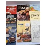 Eight cookbooks from the 1980s.