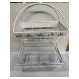 Pfaltzgraff Winterberry 2-Tier Metal Flatback