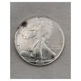 1990 Liberty 1 oz fine silver dollar