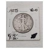 1927 s walking liberty half dollar