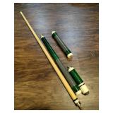 Green wrap sportscraft 4 -piece pool stick