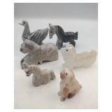 Hand carved Stone figurines