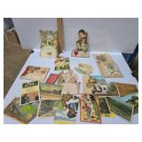 Valentines abd other cards with postcard