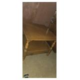 Square top side table with storage drawer