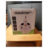 SOLAR EMERGENCY CHARGING LAMPNEW IN BOX,GREAT