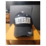 BRAND NEW HAT WITH TAGSVETERAN BLACK & WHITE