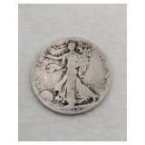 1938 walking liberty silver half dollar