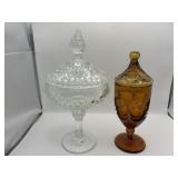Old Williamsburg, Amber, Candy dish 10 inches