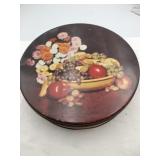 Metal Tin with buttons